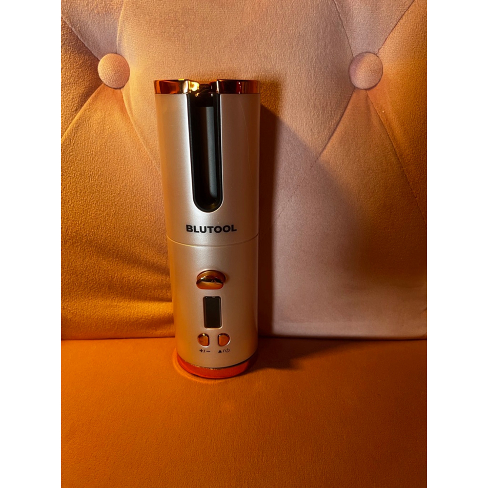 BLUTOOL Rose Gold Cordless Automatic Hair Curler Travel Size